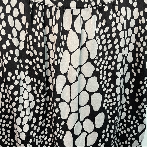Spiegel Size 18 100% Silk Black and White Top - Picture 5 of 7